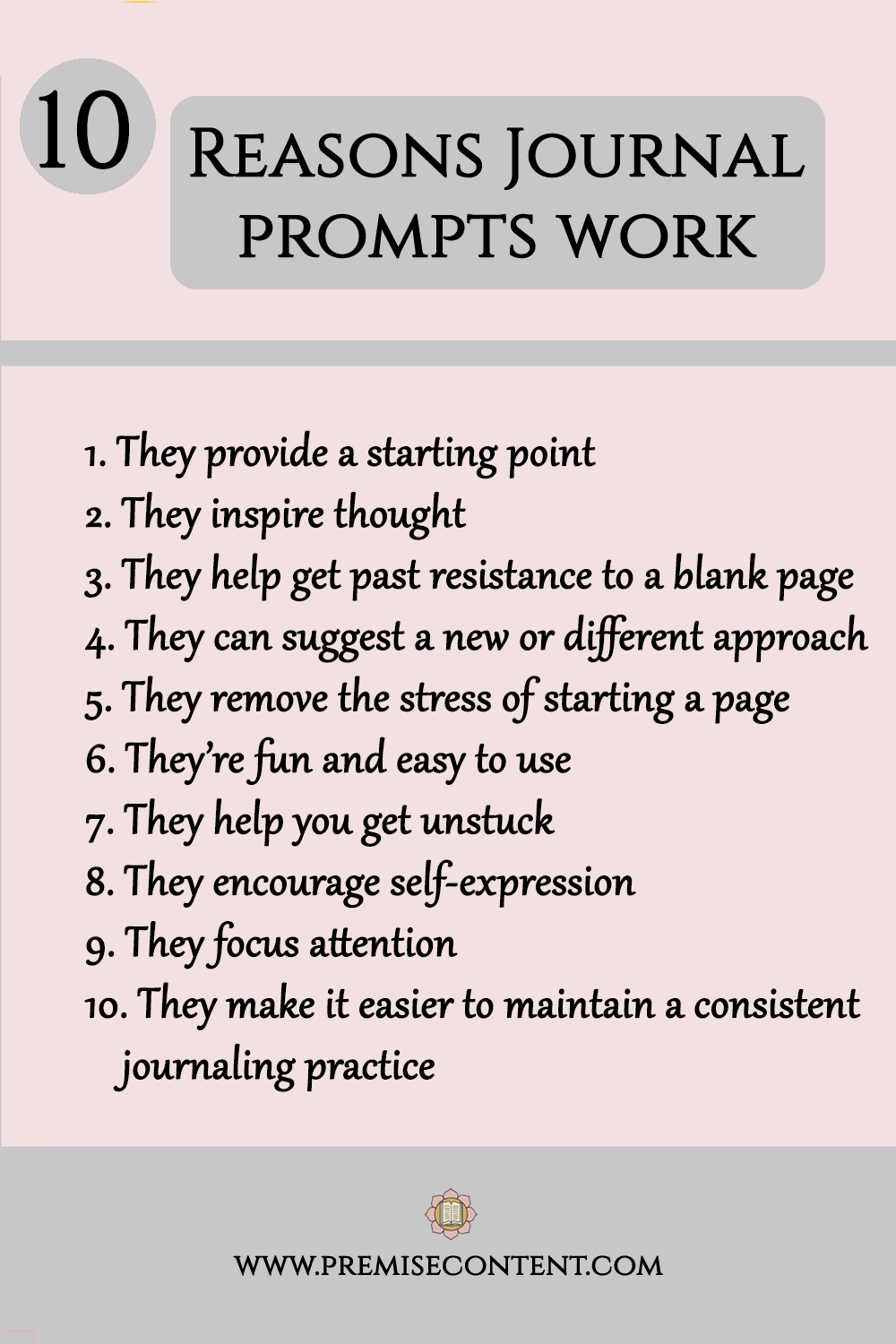 10 Reasons Journal Prompts Work