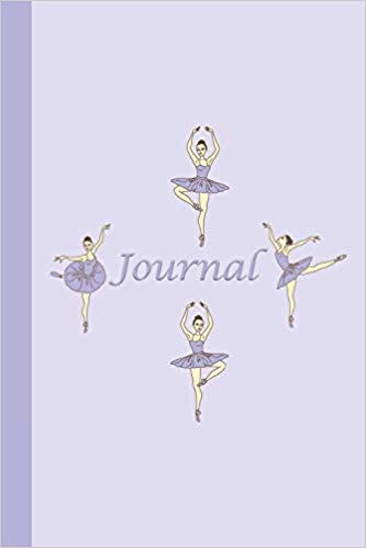 Purple journal with ballerinas.