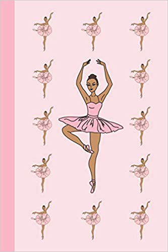 Pink journal with ballerinas.