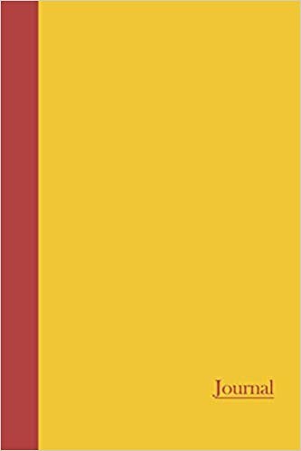 Color Duo journal in yellow and red.