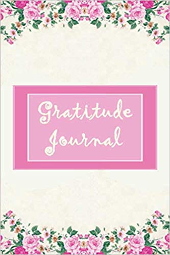 Gratitude Journal with pink and cream floral cover